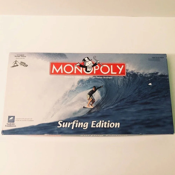 2003 Monopoly Surfing Edition Board Game Complete - Picture 1 of 16
